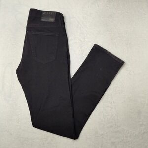 AG Adriano Goldschmied The Tellis Jeans Mens 32x35 Black Tapered Stretch Denim